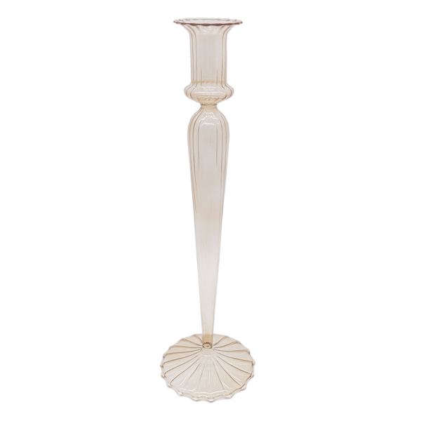 Providence Champagne Glass Taper Candle Holder, 12.5"