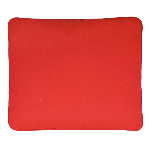 Cherry Canvas Outdoor Corded Back Cushion