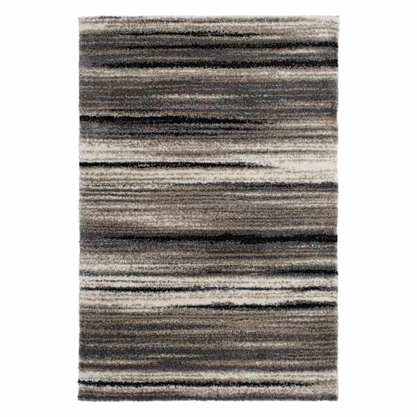 (C204) Tulsa Iron Multicolor Shag Area Rug, 5x7