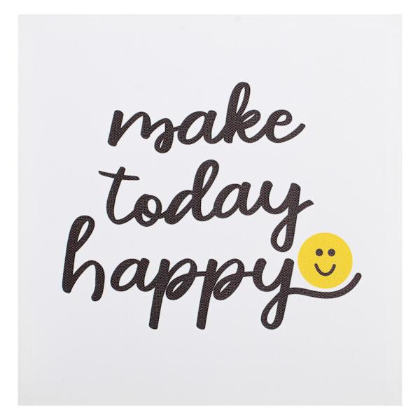 Make Today Happy Canvas Wall Art, 12"