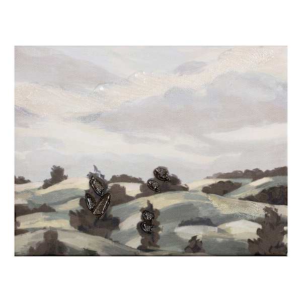 Honeybloom Hills Landscape Canvas, 9x7