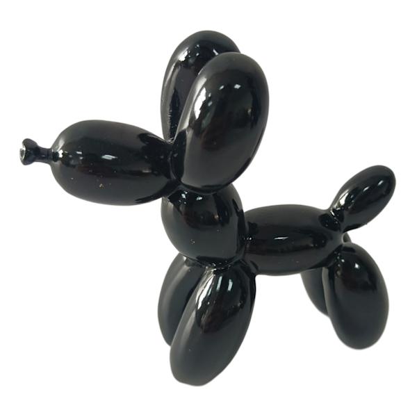 Crosby St. Black Balloon Dog Outdoor Garden Statue, Small
