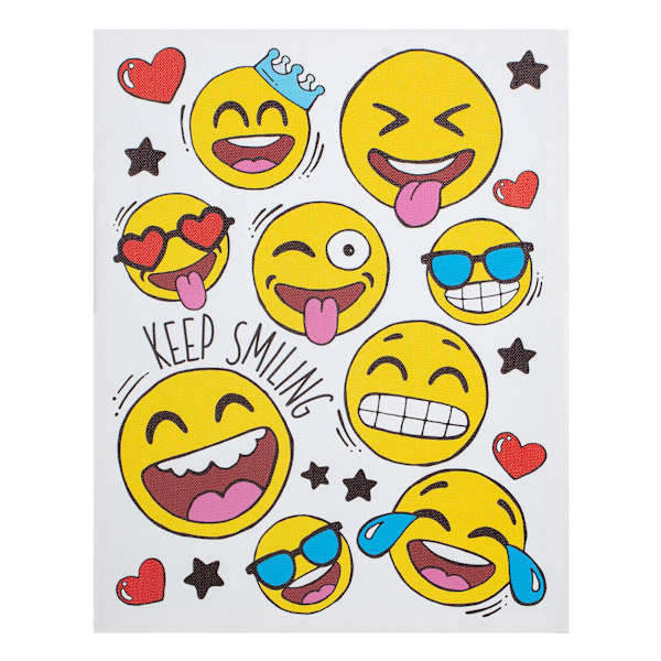 Emojis Canvas Wall Art, 11x14