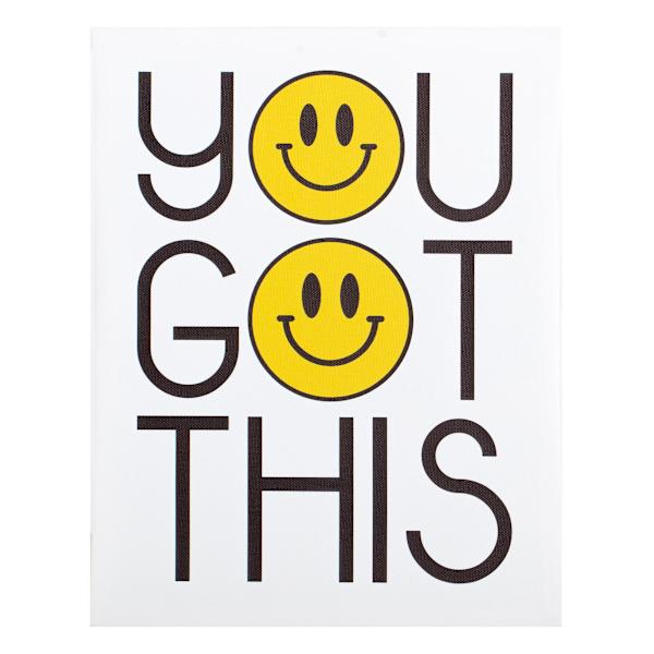 You Got This Emoji Canvas Wall Art, 11x14