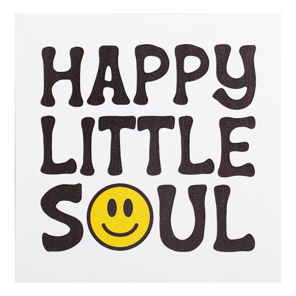 Happy Little Soul Emoji Canvas Wall Art, 12"