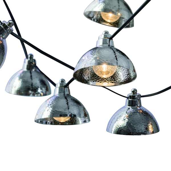 10-Count Silver  Metal Lantern String Lights