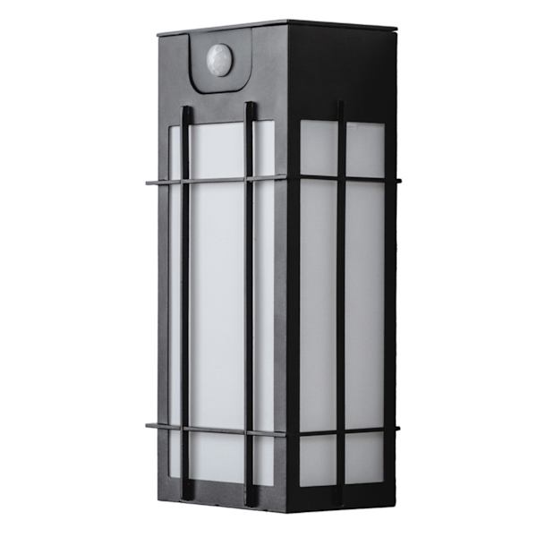 Solar Motion Sensor Black Sconce