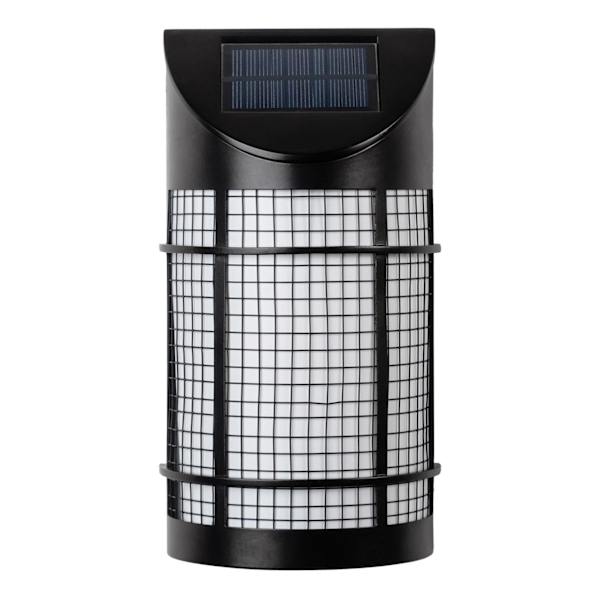 Solar Flicker Flame Effect Black Sconce