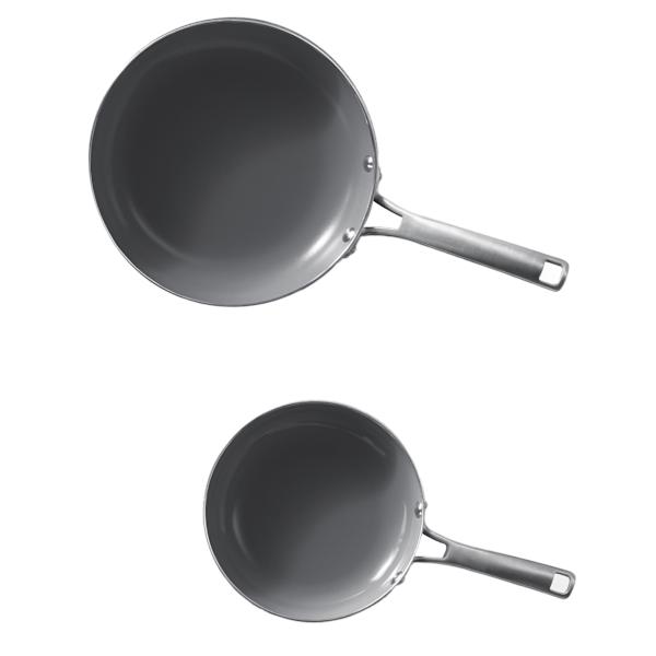 Calphalon Classic 2-Piece Oil-Infused Ceramic Fry Pan Set