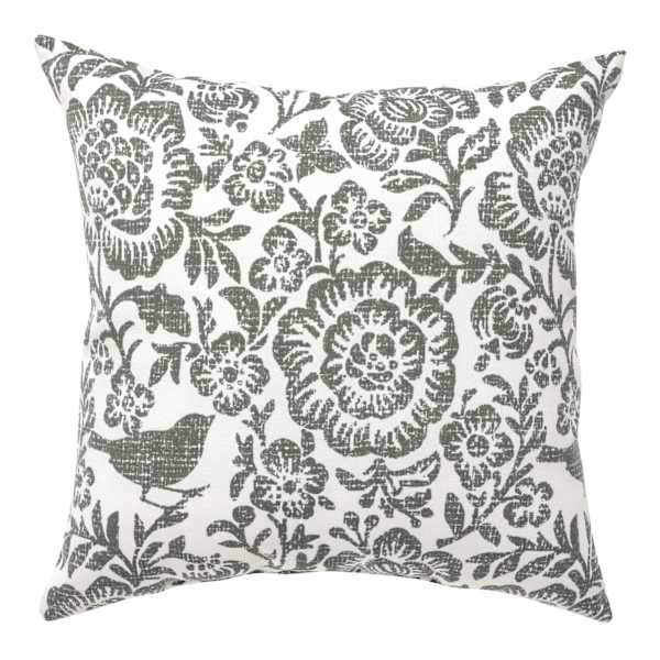 Honeybloom Endive Floral Square Outdoor Throw Pillow, 16"