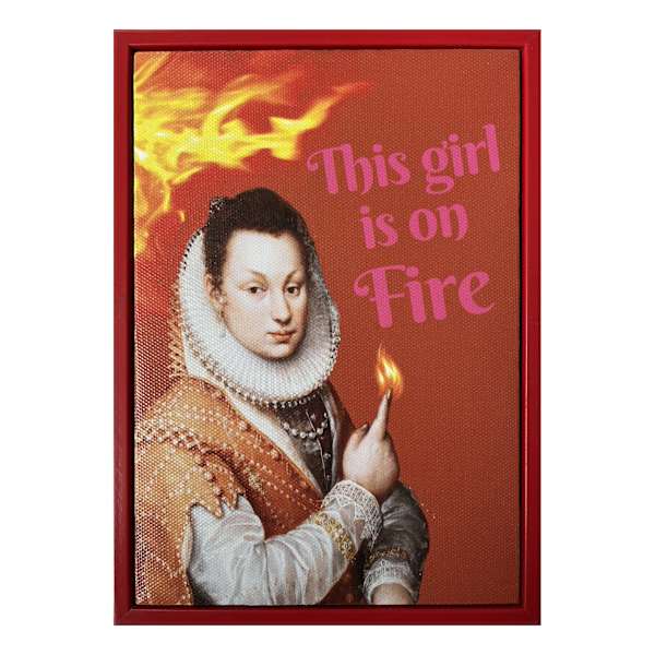 This Girl Is On Fire Canvas, 5x7
