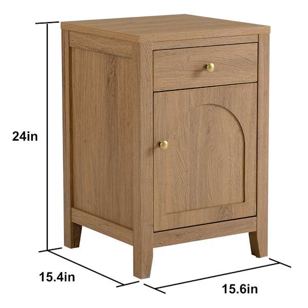 Honeybloom Blair Accent Cabinet, Rustic Natural