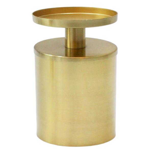 Crosby St. Gold Metal Candle Holder, 6x4