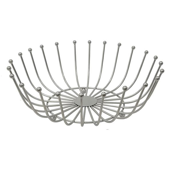 Satin Nickel Fruit Basket