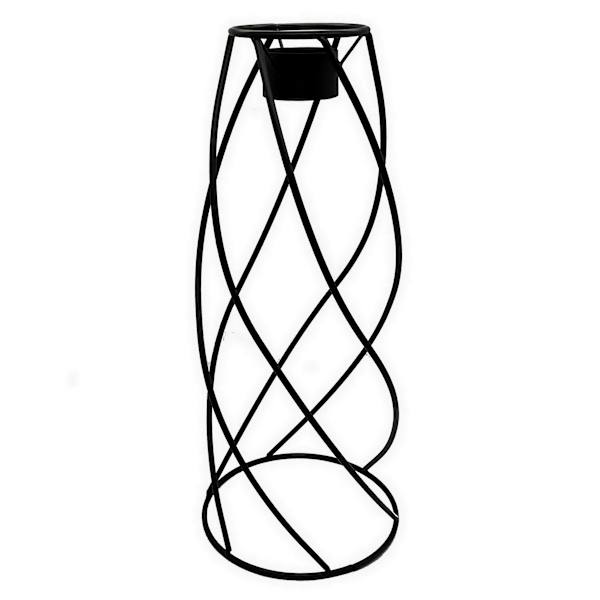 Swirled Metal Gazing Ball Garden Stand, 21"