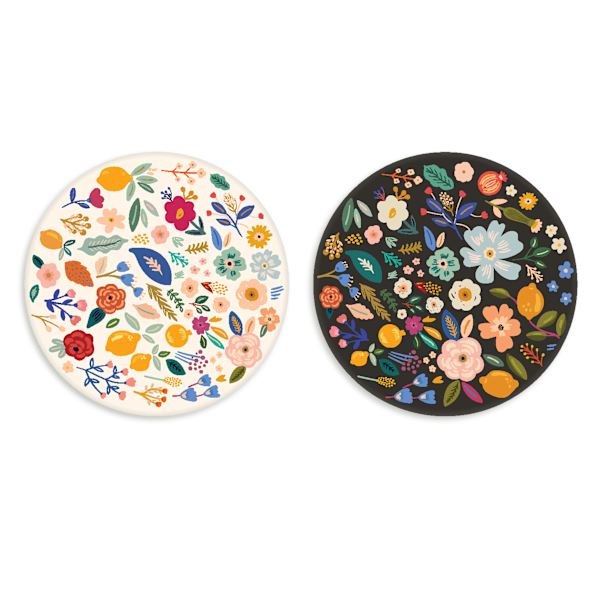 2-Pack Flower Print Coasters