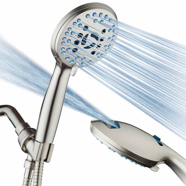 8-Setting Handheld Shower Head, 12"