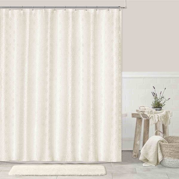 Providence White Shower Curtain, 72"