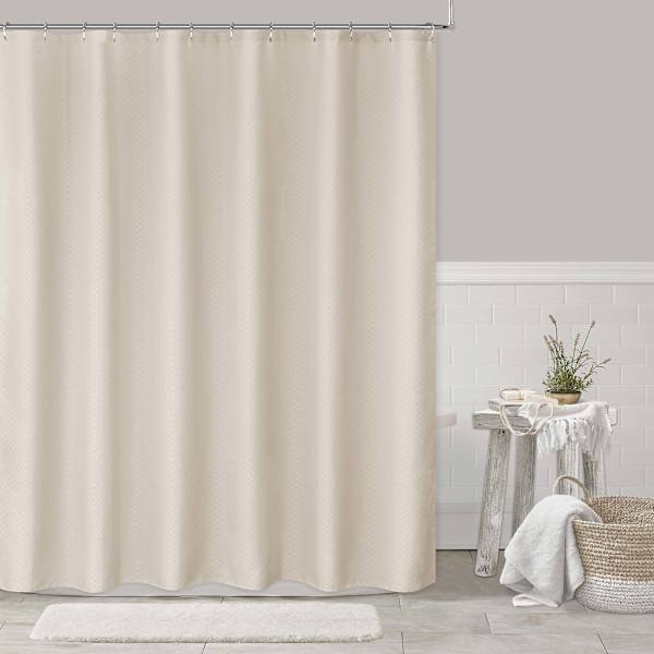 Providence Sand Diamond Shower Curtain, 72"