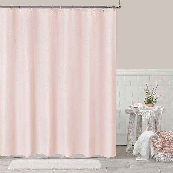 Honeybloom Blush Cassie Shower Curtain, 72"