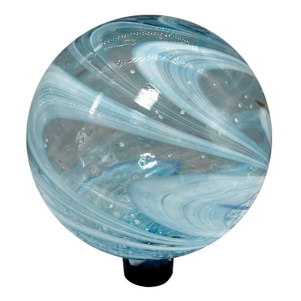 Glow in The Dark Blue Garden Gazing Ball, 10"