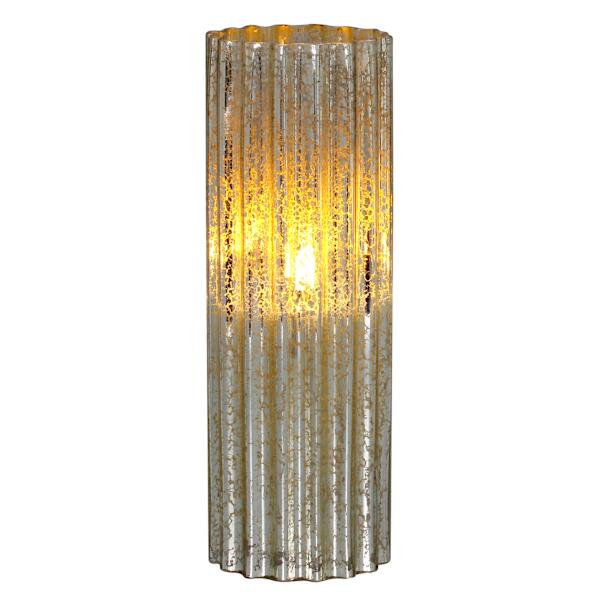 Providence Gold Scallop LED Candle, 10"
