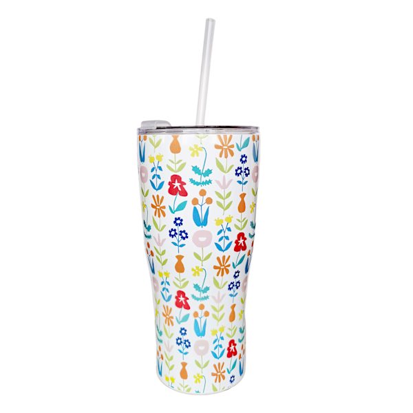 Floral Travel Tumbler, 30oz