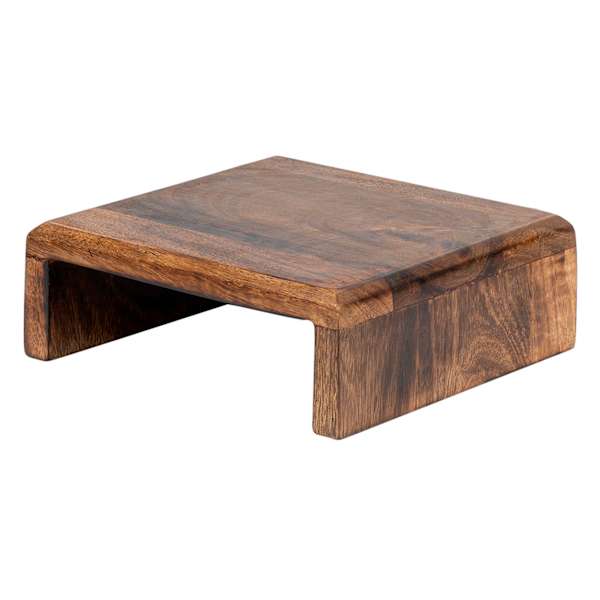 Brown Wooden Riser, 7x7x2.5
