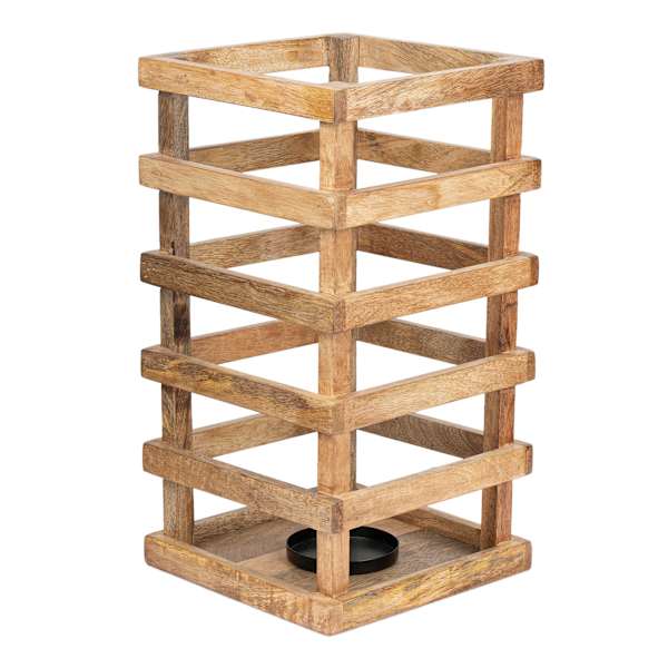 Wooden Slats Lantern, 15"