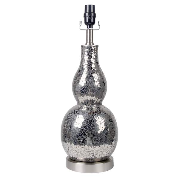 Pewter Mosaic Medium Table Lamp Base, 20"