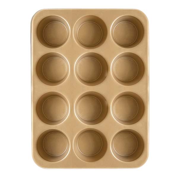 Nordic Ware 12-Cup Gold Muffin Pan