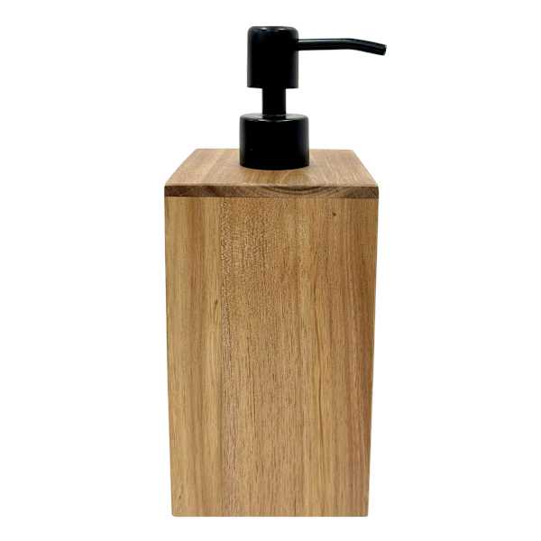 Honeybloom Howell Acacia Wood Soap Dispenser, 8"