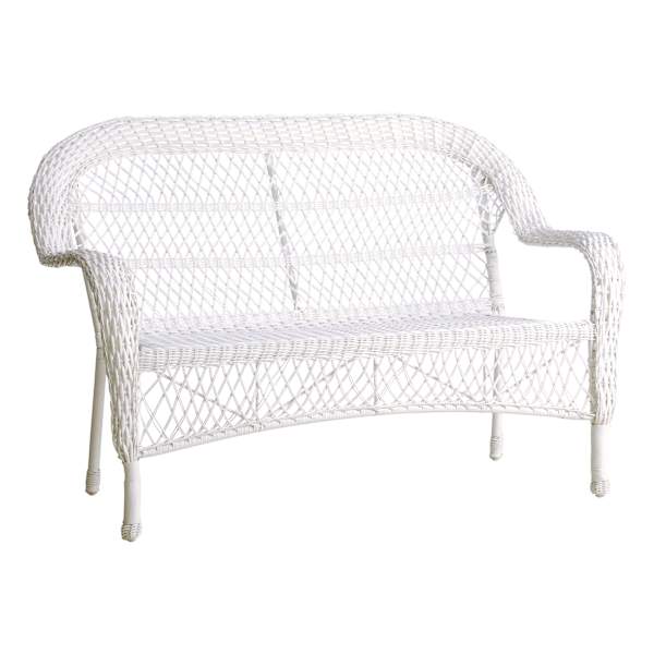 Resin wicker settee sale
