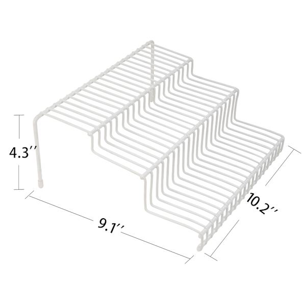 3-Tier White Wire Spice Rack