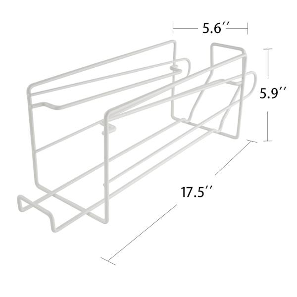 Wire Can Dispenser-White