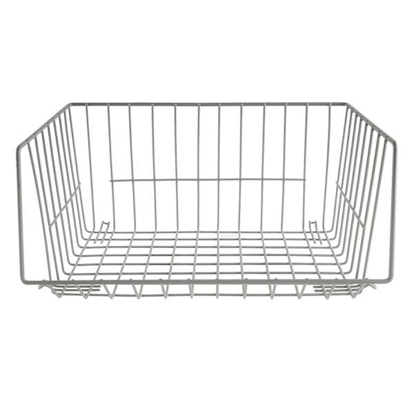 Grey Metal Stackable Shelf, Medium