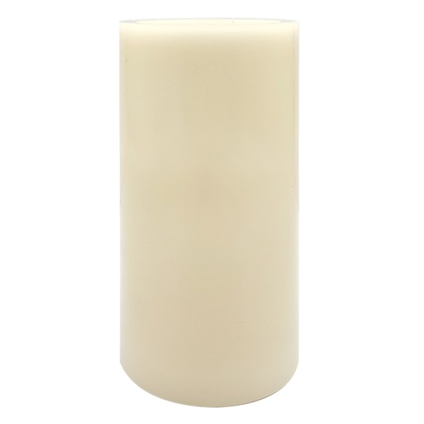 Ivory LED Flameless Pillar Candle, 3x6