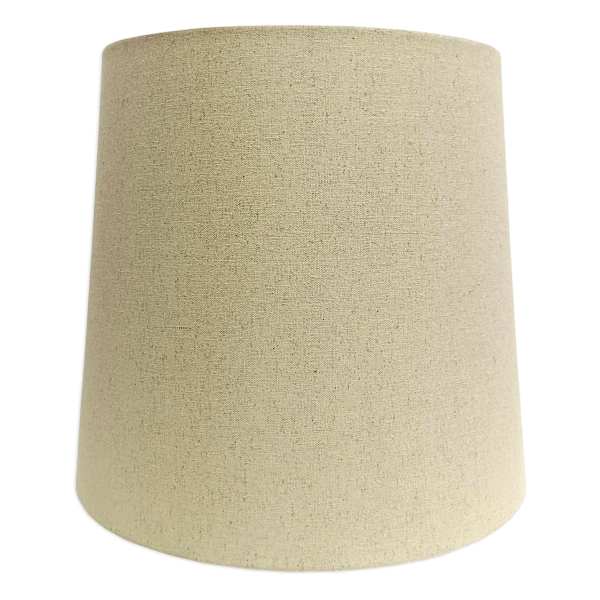 Dark Tan Tapered Drum Large Table Lamp Shade, 13x15x14