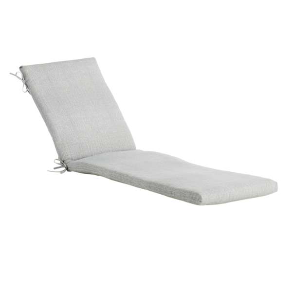 Tahiti Silver Outdoor Chaise Lounge Cushion