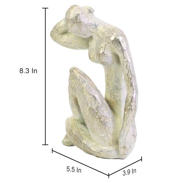 Sitting Woman Figurine, 6x8