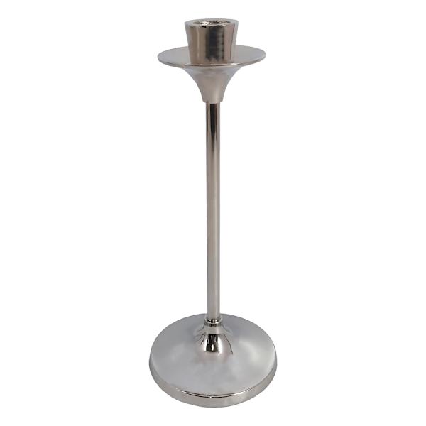 Silver Taper Candle Holder, 10"