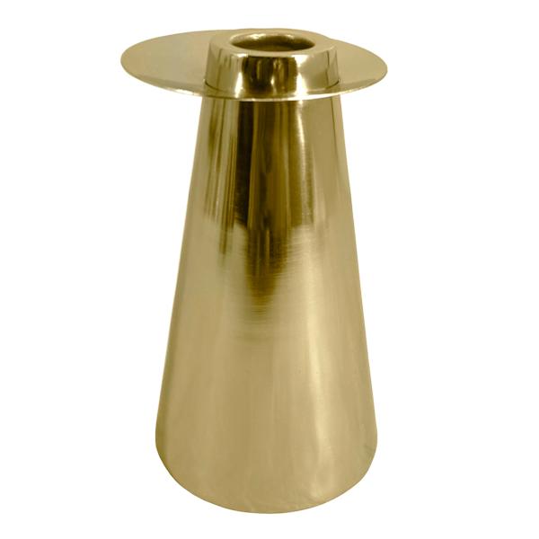 Crosby St. Gold Taper Candle Holder, 5"