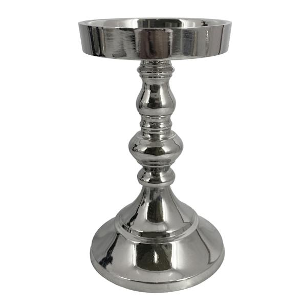Providence Silver Pillar Candle Holder, 6"