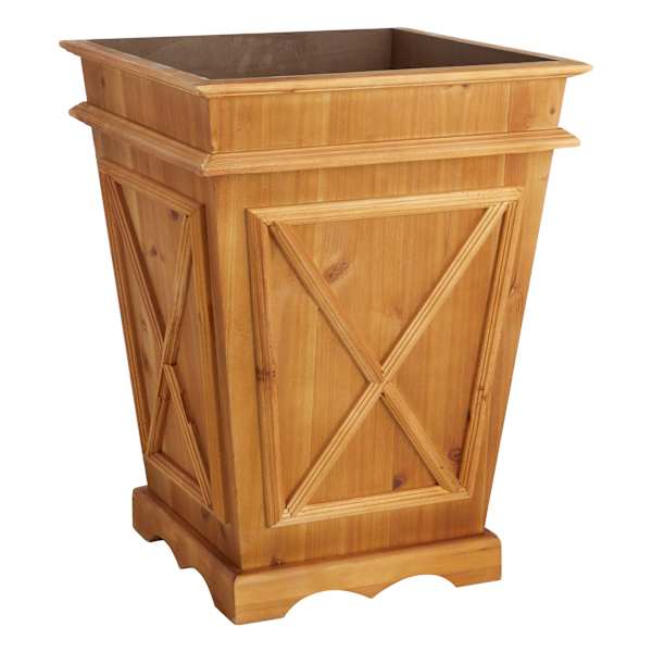 Providence Classic Natural Wood Outdoor Planter, Extra Large