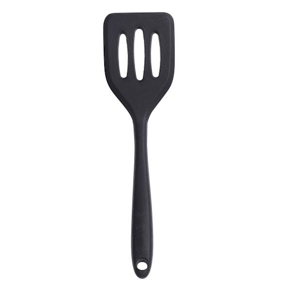 Mini Slotted Silicone Spatula, Black