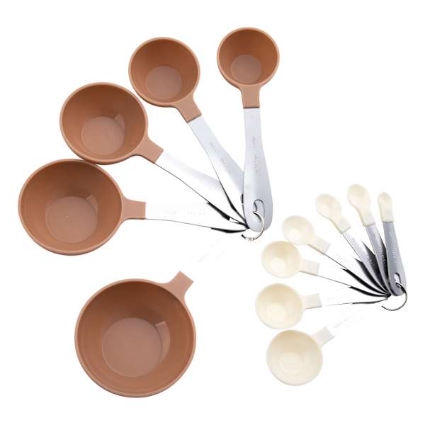 12-Piece Tan Measuring Cup & Spoon Set