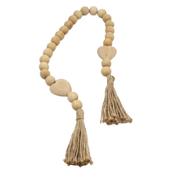 Wood Bead Garland, 28"
