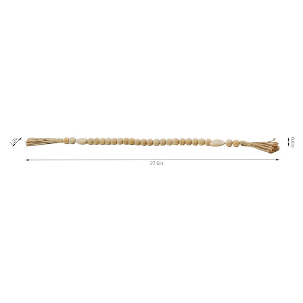 Wood Bead Garland, 28"