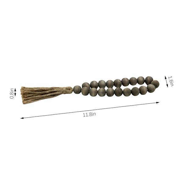 Wooden Bead Tassel, 11.8"