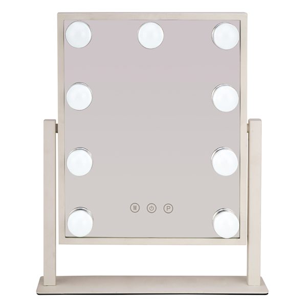 White LED Light Standing Mirror, 16"